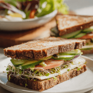 Sprouts Sandwich at Indian veg cafe in Amleshwar